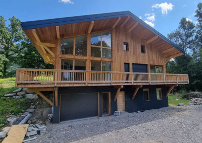 maison contemporaine en bois à La montagne en Haute Savoie